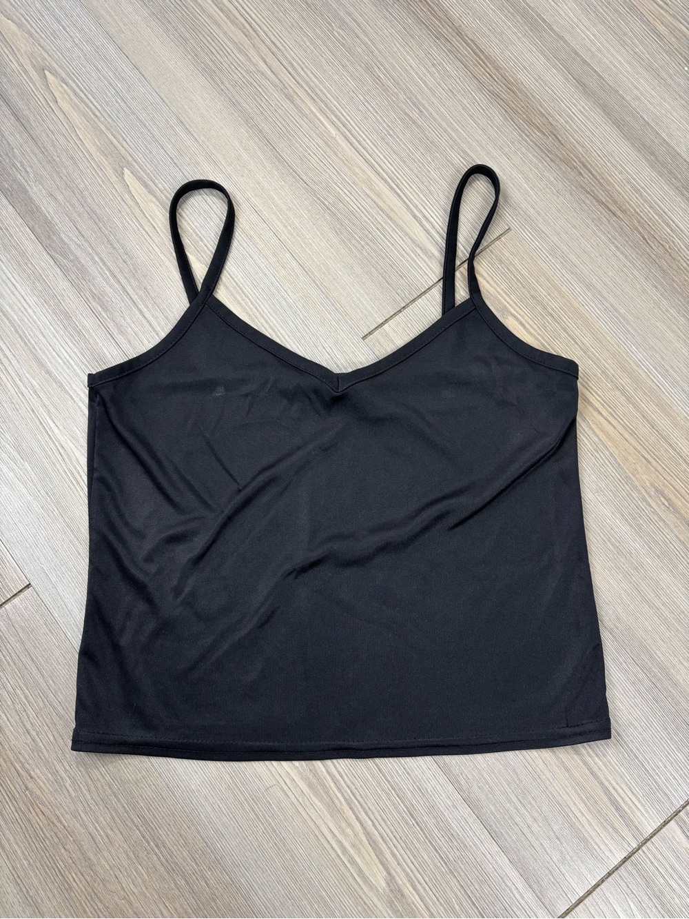Younique Vintage Black Spaghetti Strap Camisole Made In USA
